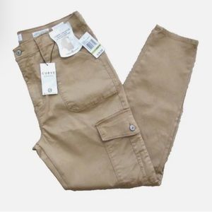 Curve appeal size 14 beige utility jeans